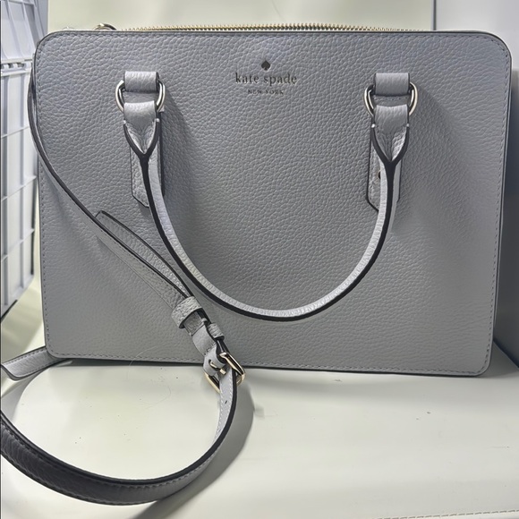 Kate Spade Gray Satchel with Structured Design